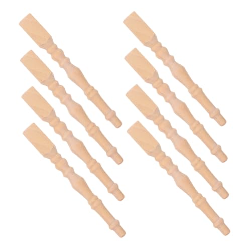 IMIKEYA Puppenhaus Miniatur Tischbeine 8pcs Realistische Mini Möbel Prop Für Maßstab 1:12 Puppenhaus Esstisch von IMIKEYA