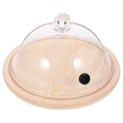 IMIKEYA Räucherglocke Kuppelabdeckung 26 Cm Deckel Teesieb Glocke Glasglocke Kuchen Brot Display-Abdeckung Für Raucher Räucheraufguss Teller Schüsseln Und Gläser Transparent von IMIKEYA