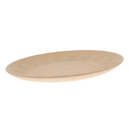 IMIKEYA Retro Holzteller Obstbrotschalen Aufbewahrungsplatte Aus Holz Ästhetisches Multifunktionales Lebensmitteltablett Für Zuhause von IMIKEYA