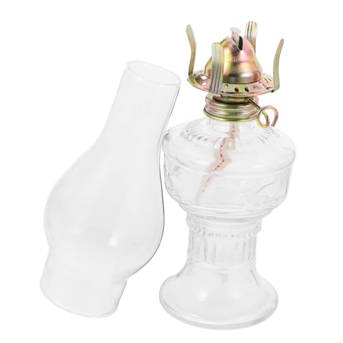 IMIKEYA Vintage Glas Petroleumlampe Mit Metallständer Retro Kerosinlampe Für Tischdekoration Und Romantische Atmosphäre Für Zuhause Und Camping IMIKEYA Vintage Glas Petroleumlampe Mit Metallständer Retro Kerosinlampe Für Tischdekoration Und Romantische Atmosphäre Für Zuhause Und Camping von IMIKEYA