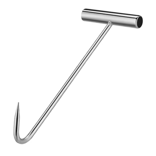 IMIKEYA Robuster T förmiger Schachtdeckel haken aus Metall Langlebiges Hebewerkzeug für Kanalschächte und Materialhandling Leichtes Tragbares Ziehwerkzeug für Regenablaufdeckel und von IMIKEYA