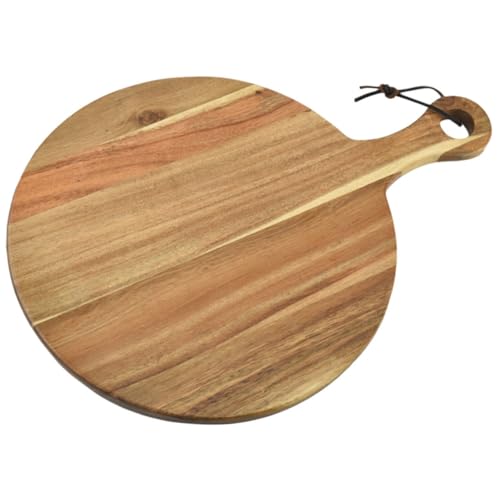 IMIKEYA Rundes Holz Pizza Servierbrett mit Griff Multifunktionales Dekorationsbrett für Pizza und Desserts aus Natürlichem Langlebigem Holz für Sichere Lebensmittelpräsentation IMIKEYA Rundes Holz Pizza Servierbrett mit Griff Multifunktionales Dekorationsbrett für Pizza und Desserts aus Natürlichem Langlebigem Holz für Sichere Lebensmittelpräsentation von IMIKEYA