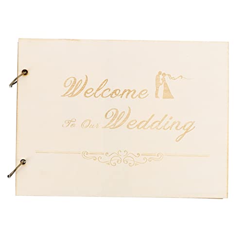 IMIKEYA Rustikales Hochzeitsgästebuch Seitiges Gästebuch für Hochzeiten Kreatives Design Erinnerungen und Wünschen Großen Tag IMIKEYA Rustikales Hochzeitsgästebuch Seitiges Gästebuch für Hochzeiten Kreatives Design Erinnerungen und Wünschen Großen Tag von IMIKEYA