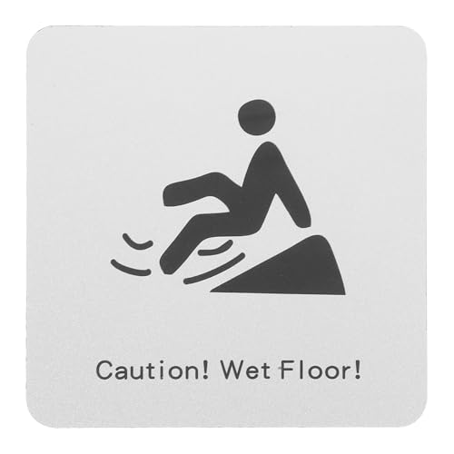 IMIKEYA Rutschgefahr Warnschild für Badezimmer Achtung Rutschiger Boden für Einkaufszentren und Einfache Montage Wasserfest und Langlebig von IMIKEYA