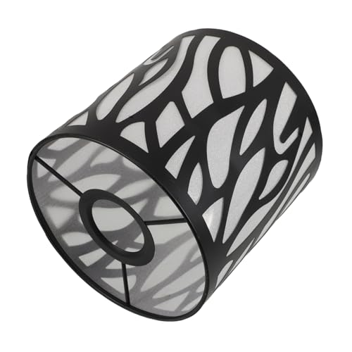 IMIKEYA Schwarzer Eisen Lampenschirm Metall Lampenabdeckung Hohlzylindrisch Robust Dekorativer Lampenschirm Für Tischlampe Deckenleuchte Schlafzimmer Wohnzimmer von IMIKEYA