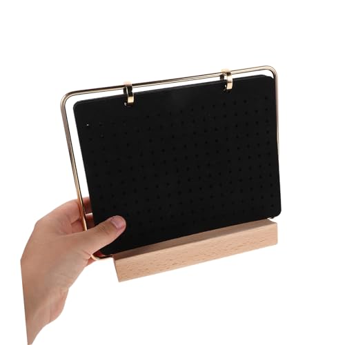 IMIKEYA Seitiger Filz Broschen Organizer mit Holzständer Perforiertes Pinnwand Display für Anstecknadeln Vielseitige Aufbewahrung und Präsentation für Sammler und Schmuckläden IMIKEYA Seitiger Filz Broschen Organizer mit Holzständer Perforiertes Pinnwand Display für Anstecknadeln Vielseitige Aufbewahrung und Präsentation für Sammler und Schmuckläden von IMIKEYA