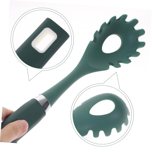 IMIKEYA Silikon Spaghettilöffel mit Langem Griff Praktische Nudelschöpfkelle Hitzebeständig Leicht und Ergonomisch für Pasta Spaghetti und Nudelgerichte von IMIKEYA