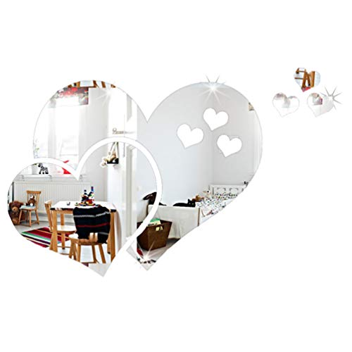 IMIKEYA Spiegel Oberfläche Wand Aufkleber Spiegelwanddekoration Acryl-wandaufkleber Wandaufkleber Herz Wandtattoo Spiegelfläche Herzspiegel Aus Acryl Herzförmig 3D Spiegel Aufkleber IMIKEYA Spiegel Oberfläche Wand Aufkleber Spiegelwanddekoration Acryl-wandaufkleber Wandaufkleber Herz Wandtattoo Spiegelfläche Herzspiegel Aus Acryl Herzförmig 3D Spiegel Aufkleber von IMIKEYA