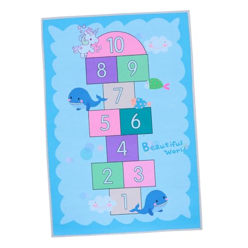 IMIKEYA Spielteppich Krabbelmatte aus Hochwertigem Material rutschfest Weicher Farbenfroher Hopscotch Bodenbelag für Mädchen und Jungen für Kinderzimmer und Spielbereiche von IMIKEYA