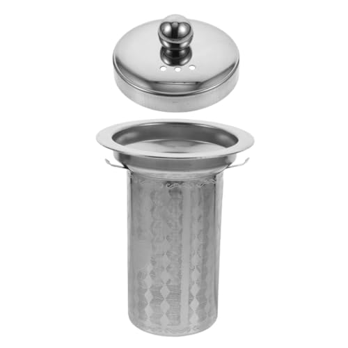 IMIKEYA Tee-ei Aus Netzsieb Großes Teesieb Mit Deckel Metall-teefilter Für Lose Teeblätter Teefiltersieb Mit Hoher Kapazität Geeignet Für Teekanne Und Teetasse von IMIKEYA