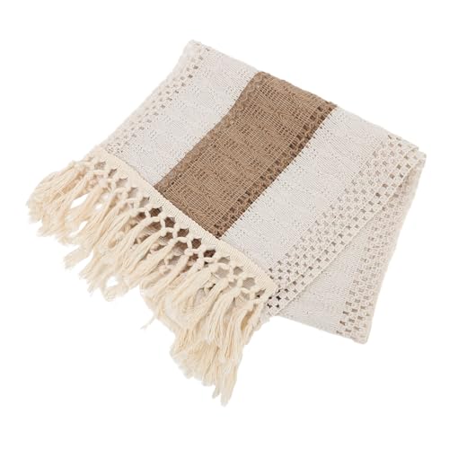 IMIKEYA Tischdecke Aus Baumwolle Und Leinen Langer Tischläufer Rustikaler Tischläufer Makramee-tischläufer Tischläufer Gehäkelt Schmaler Tischläufer Boho-tischläufer Polyester Light Brown IMIKEYA Tischdecke Aus Baumwolle Und Leinen Langer Tischläufer Rustikaler Tischläufer Makramee-tischläufer Tischläufer Gehäkelt Schmaler Tischläufer Boho-tischläufer Polyester Light Brown von IMIKEYA