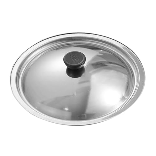 IMIKEYA Topfdeckel Edelstahl 22 cm, Deckel Ersatz Pfannendeckel Kochtopfdeckel Abdeckung Kochgeschirrdeckel Bratpfanne Universaldeckel für Ø 20-20.5 cm Töpfe und Pfannen von IMIKEYA