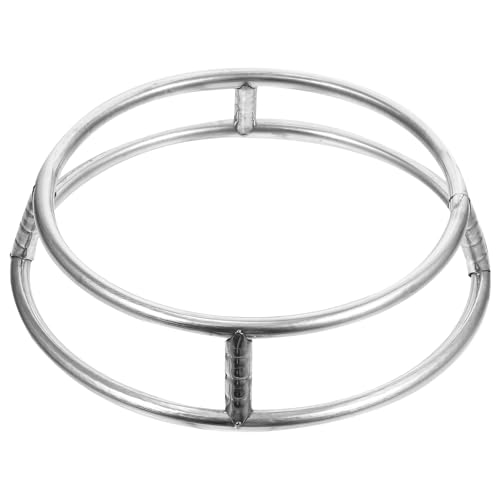IMIKEYA Edelstahl Wok Ring, Ring Halterung Geeignet für Woks mit rundem Boden, Gasbereich Wok Ring Rack zum Servieren am Tisch, Wokhalterung, Wok Untersetzer, Ringhalterung Wok von IMIKEYA