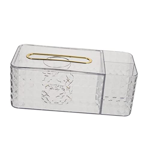 IMIKEYA Transparente Multifunktionale Aufbewahrungsbox mit Diamantmuster Praktischer Desktop taschentuchhalter und Organizer mit Fach für Fernbedienung Leichter Tissue Box Organizer für IMIKEYA Transparente Multifunktionale Aufbewahrungsbox mit Diamantmuster Praktischer Desktop taschentuchhalter und Organizer mit Fach für Fernbedienung Leichter Tissue Box Organizer für von IMIKEYA