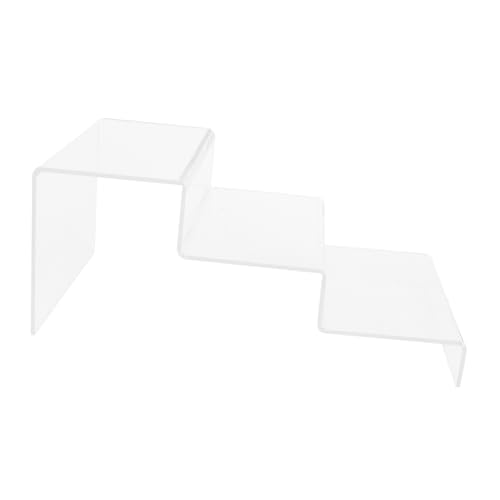 IMIKEYA Transparenter Dreistöckiger Schuhregal Organizer aus Robustem Stapelbares Display Regal für High Heels Platzsparend und Verschleißfest für Schrank und Ladenpräsentation von IMIKEYA