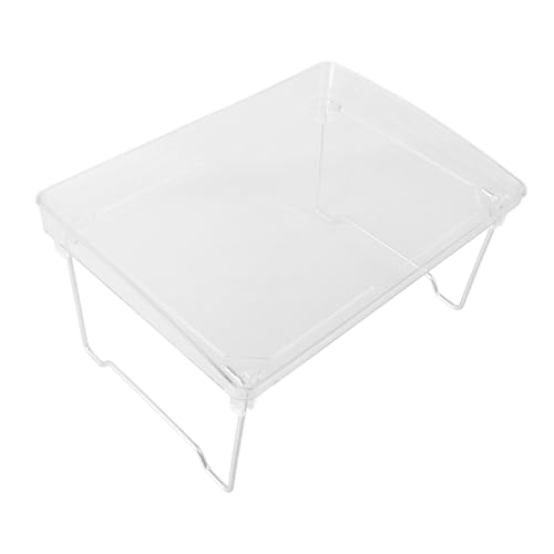 IMIKEYA Transparenter Klappbarer Tisch Aufbewahrungsständer aus Robustem mit Erhöhtem Rand Lagiges Ablagerack für Büro Bad Küche und Schlafzimmer Vielseitiger Organizer IMIKEYA Transparenter Klappbarer Tisch Aufbewahrungsständer aus Robustem mit Erhöhtem Rand Lagiges Ablagerack für Büro Bad Küche und Schlafzimmer Vielseitiger Organizer von IMIKEYA