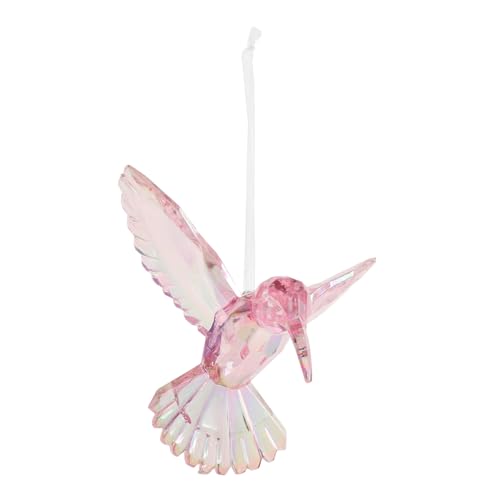 IMIKEYA Transparenter Vogelanhänger Deko Hängende Verzierung Schillernde Weihnachtsverzierungen Hängender Vogelanhänger -sonnenfänger Hummingbird Garden Decor Acryl Rosa von IMIKEYA