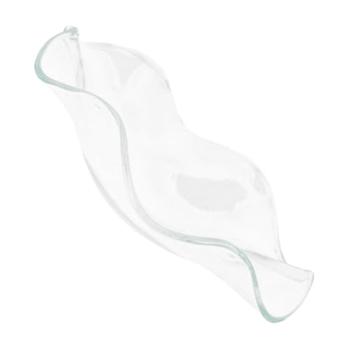 IMIKEYA Transparentes Wellenförmiges Glas Wachsschmelztablett Ersatzschale für Aromatherapie Öllampen Stabile Duftöl Schale Vielseitig für Wachserwärmer und Ätherische Öle von IMIKEYA
