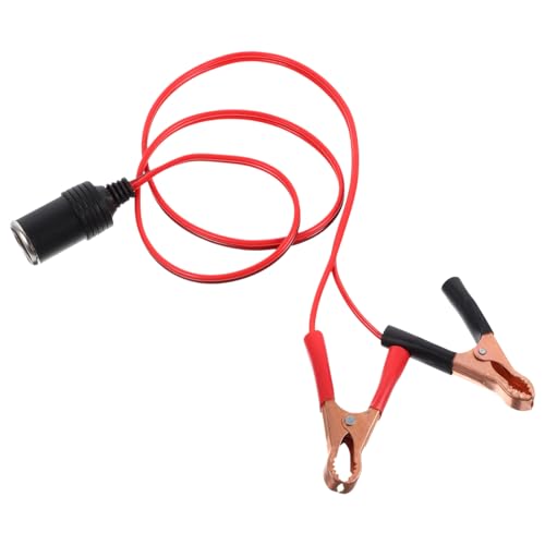 IMIKEYA Überbrückungskabel mit Batterie klemmen und Zigarettenanzünder stecker Farbcodierte Clips Leichte Auto Starthilfekabel für Fahrzeugbatterien Camping Wohnmobil mit Tragetasche von IMIKEYA