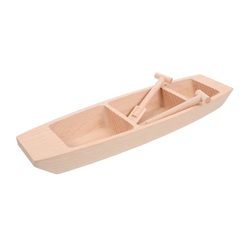 IMIKEYA Unlackiertes Holzboot Modell mit Paddel Naturbelassenes Ruderboot für Schreibtisch Kabinettdekoration Langlebiges Holzhandwerk für Küsten Wohnaccessoires IMIKEYA Unlackiertes Holzboot Modell mit Paddel Naturbelassenes Ruderboot für Schreibtisch Kabinettdekoration Langlebiges Holzhandwerk für Küsten Wohnaccessoires von IMIKEYA