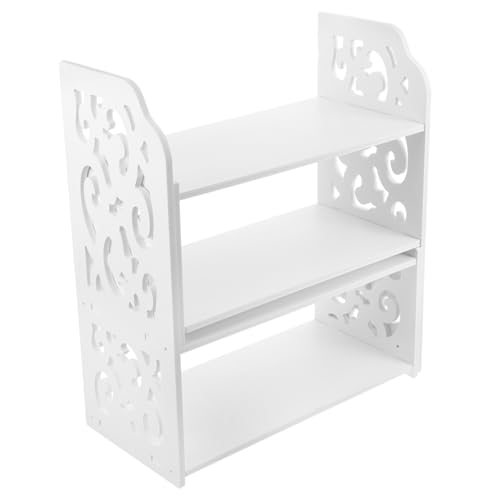 IMIKEYA Verstellbares Holz Bücherregal mit Großem Stauraum Stabiles Desktop Regal für Büro und Zuhause Umweltfreundliches Platzsparendes Aufbewahrungssystem für Bücher Zeitschriften und IMIKEYA Verstellbares Holz Bücherregal mit Großem Stauraum Stabiles Desktop Regal für Büro und Zuhause Umweltfreundliches Platzsparendes Aufbewahrungssystem für Bücher Zeitschriften und von IMIKEYA