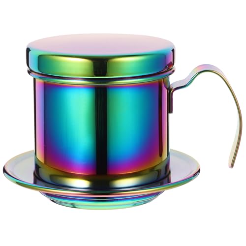 IMIKEYA Vietnamesischer Kaffeefilter Tropfer Langlebiger Metall Kaffee Dripper mit Einstellbarem Tropfsystem Hitzebeständig für und Bürokaffee als für Kaffeeliebhaber von IMIKEYA
