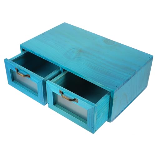 IMIKEYA Vintage Holz Desktop Organizer mit Multifunktionale Aufbewahrungsbox für Kosmetik und Schmuck Dekorativer Tischorganizer im Mediterranen Stil Stabile Holzkommode für Schreibtisch IMIKEYA Vintage Holz Desktop Organizer mit Multifunktionale Aufbewahrungsbox für Kosmetik und Schmuck Dekorativer Tischorganizer im Mediterranen Stil Stabile Holzkommode für Schreibtisch von IMIKEYA