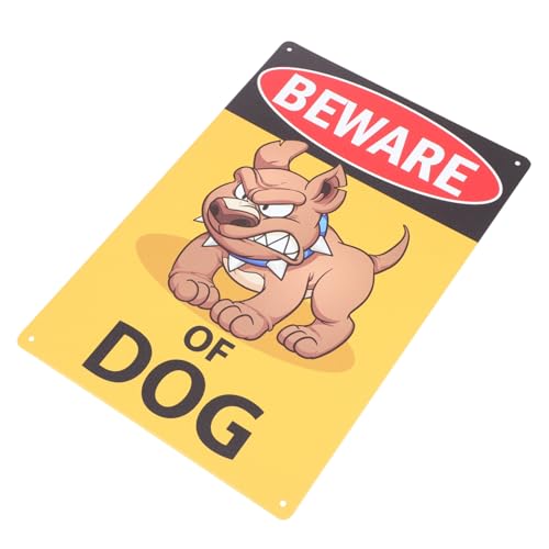 IMIKEYA Vorsicht Hund Schild Garten Warnschild aus Robustem Eisen mit Sichtbarem Muster Wetterfest Leicht für Zaunmontage im Garten und Effektive Hunde warnung und Schutz IMIKEYA Vorsicht Hund Schild Garten Warnschild aus Robustem Eisen mit Sichtbarem Muster Wetterfest Leicht für Zaunmontage im Garten und Effektive Hunde warnung und Schutz von IMIKEYA