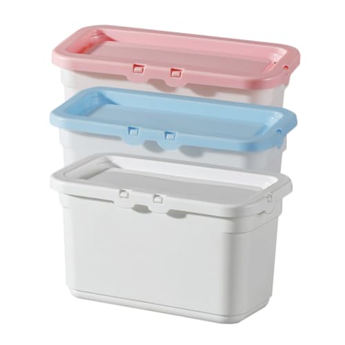 IMIKEYA 3 Stück Wäscheperlenspender Aufbewahrungsbox Kunststoff Waschpulverbehälter Groß Elegant Für Wäscheperlen Mit Deckel Für Waschküche von IMIKEYA