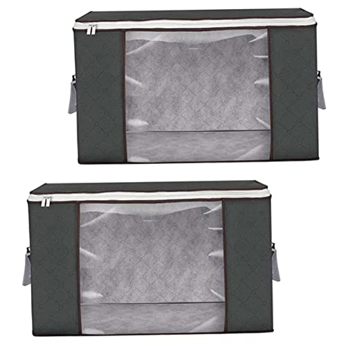 IMIKEYA 2stücke Kleidertasche Mit Reißverschluss Aufbewahrungsbox Für Kleidung Faltbar Platzsparend Geeignet Für Kleiderschrank Bett Haushaltsaufbewahrung IMIKEYA 2stücke Kleidertasche Mit Reißverschluss Aufbewahrungsbox Für Kleidung Faltbar Platzsparend Geeignet Für Kleiderschrank Bett Haushaltsaufbewahrung von IMIKEYA