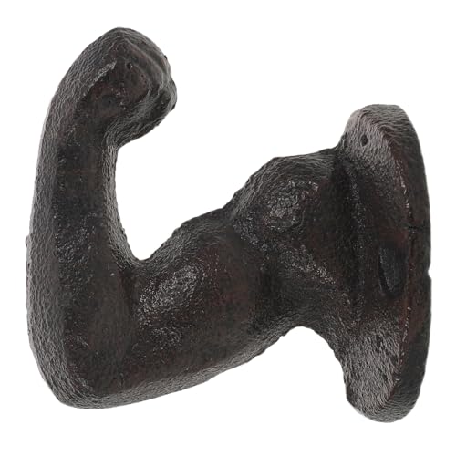 IMIKEYA Wandhaken für den Eingangsbereich – Dekorativer Kleiderhaken aus Eisen im Vintage-Stil – Wandaufhänger zur Schlüsselaufbewahrung – Rustikaler Kleiderbügel in Muskelarmform zur IMIKEYA Wandhaken für den Eingangsbereich – Dekorativer Kleiderhaken aus Eisen im Vintage-Stil – Wandaufhänger zur Schlüsselaufbewahrung – Rustikaler Kleiderbügel in Muskelarmform zur von IMIKEYA