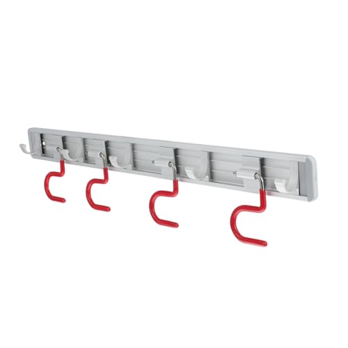 IMIKEYA Wandhalter Besenstiel Organizer aus Aluminiumlegierung Fach Besen und Mop Halter für Garten Küche Garage Multifunktionaler Werkzeug Organizer zur Platzsparenden Aufbewahrung von IMIKEYA