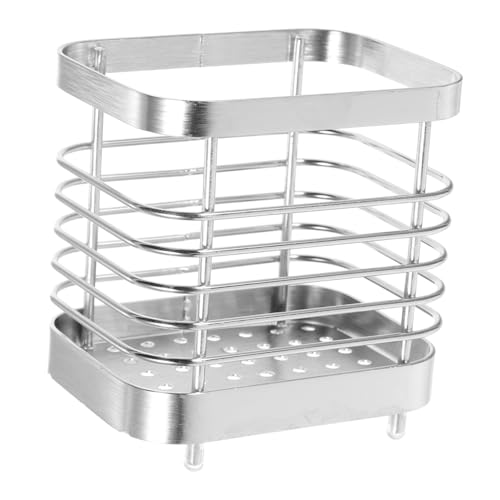 IMIKEYA Wandmontierter Essstäbchenhalter mit Abtropflöchern Platzsparender Besteckständer für Küchenutensilien Multifunktionaler Organizer für Essstäbchen Löffel Gabeln und Kleine von IMIKEYA