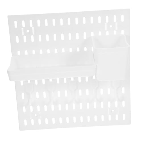 IMIKEYA Wandmontiertes Pegboard Panel mit Haken Multifunktionales Lagerregal für Küche Garage Büro und Wohnzimmer Einfache Installation Vielseitige Aufbewahrungslösung Weiß IMIKEYA Wandmontiertes Pegboard Panel mit Haken Multifunktionales Lagerregal für Küche Garage Büro und Wohnzimmer Einfache Installation Vielseitige Aufbewahrungslösung Weiß von IMIKEYA