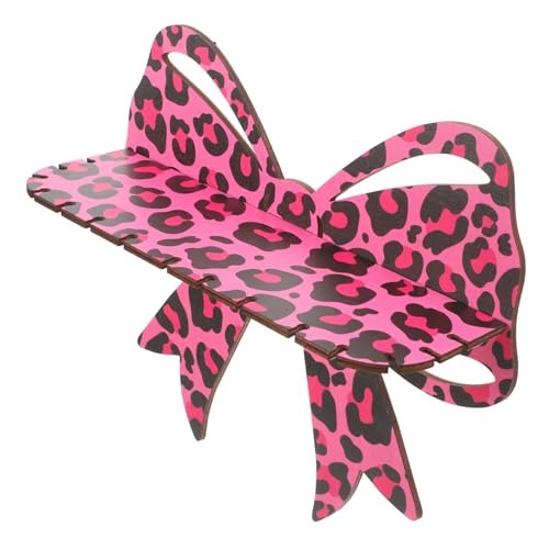 IMIKEYA Wandregal mit Leopardenmuster und Schleifendekor Schwebendes Regal zur Wandmontage für Schlafzimmer Wohnzimmer Stilvollen Präsentation und Organisation IMIKEYA Wandregal mit Leopardenmuster und Schleifendekor Schwebendes Regal zur Wandmontage für Schlafzimmer Wohnzimmer Stilvollen Präsentation und Organisation von IMIKEYA