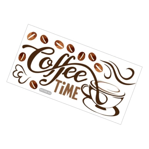 IMIKEYA Wandtattoo Kaffee motiv Selbstklebend Dekorativer Aufkleber für Küche Wohnzimmer und Büro Abziehbar ohne Wandbeschädigung Einfache Anbringung Glatten Flächen Künstlerische von IMIKEYA