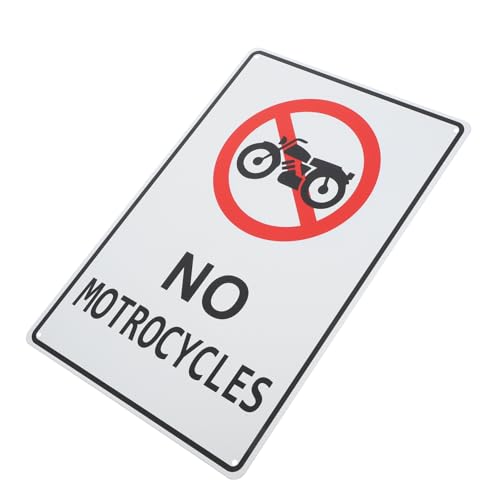 IMIKEYA Warnschild für Straßenverkehr Sicherheitsschild für Motorräder Hochsichtbar Leicht Installieren für Straßen und Bereiche von IMIKEYA