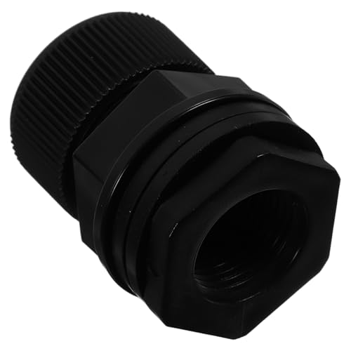 IMIKEYA Wasserbehälter schottverschraubung PVC Doppelgewinde mit Dichtung Auslaufsicherer Anschluss für Regentonnen Aquarien und Wasserspeicher Robust und Vielseitig Einsetzbar von IMIKEYA