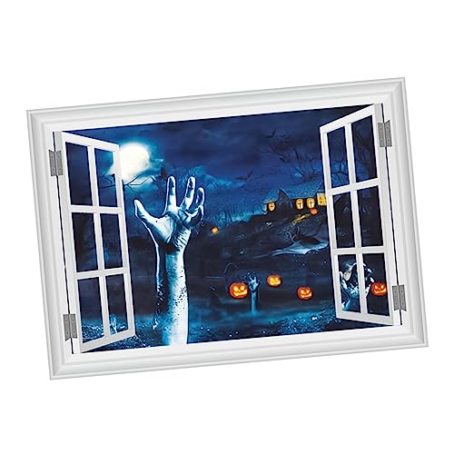 IMIKEYA Wasserdichter Halloween Kürbis Wandaufkleber aus Dekorative Fensterbilder für Gruselige Schlafzimmer und Wohnzimmer Einfach Anzubringen und Rückstandslos IMIKEYA Wasserdichter Halloween Kürbis Wandaufkleber aus Dekorative Fensterbilder für Gruselige Schlafzimmer und Wohnzimmer Einfach Anzubringen und Rückstandslos von IMIKEYA