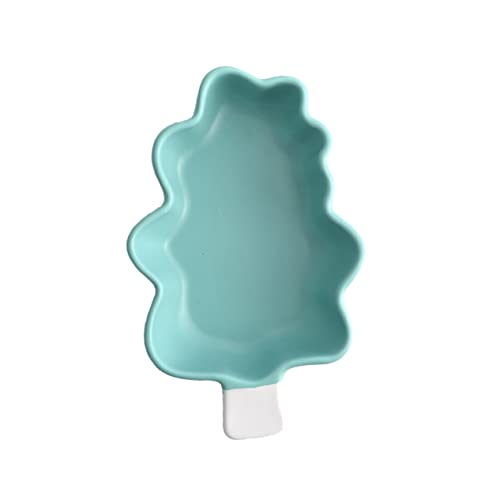 IMIKEYA Weihnachtsbaum Keramik Backschale Blau Hitzebeständig Vielseitig für Dessert Obstsalat Eiscreme Mikrowellen und Spülmaschinengeeignet Isolierend Langlebig von IMIKEYA