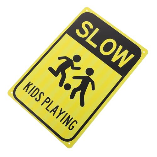 IMIKEYA Wetterfestes Metall verkehrsschild Langsam Fahren mit Warnhinweis Robustes Eisen Auffälliges Design UV beständig für Straßen und Private Bereiche Geeignet IMIKEYA Wetterfestes Metall verkehrsschild Langsam Fahren mit Warnhinweis Robustes Eisen Auffälliges Design UV beständig für Straßen und Private Bereiche Geeignet von IMIKEYA