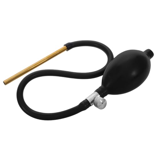 IMIKEYA Zuckerblasende Mann-Form Ohrenreinigerpumpe Zuckergebläsepumpe für die Süßwarenkunst Quetschpumpe Zuckerpumpe Süßigkeiten-Kunstwerk, Küchenkreation Isomalt-Blaspumpe Gummi Black von IMIKEYA