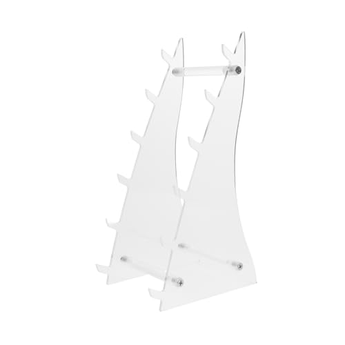 IMIKEYA dekorative Fräserhalterung Cutter-Ausstellungsständer Transparenter Messerhalter Messer Aufbewahrung Besteck-Aufbewahrungshalter Schneideständer Obstschneiderständer Acryl von IMIKEYA