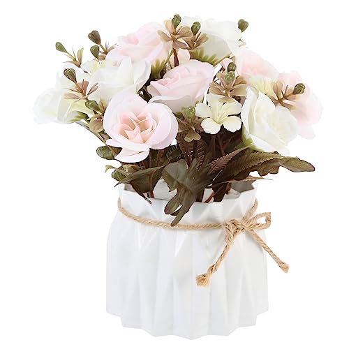 IMIKEYA Künstliche Seidenrosen Blumenarrangement Hochzeits-Mittelpunkt Kunstblumen Für Die Heimdekoration IMIKEYA Künstliche Seidenrosen Blumenarrangement Hochzeits-Mittelpunkt Kunstblumen Für Die Heimdekoration von IMIKEYA