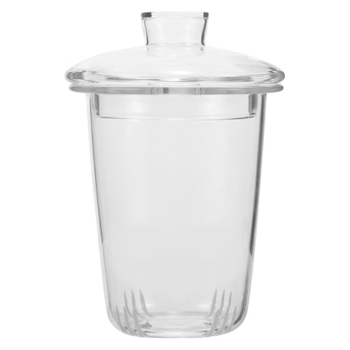 IMIKEYA Universelles Tee-Ei Glas mit Deckel Ersatz Teesieb Filter Für Losen Tee steiler Korb für 6 5 Cm große Glasteekanne Teebrüher Becher Tasse Zubehör von IMIKEYA