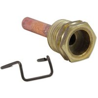 Tauchhülse 1/2'' für Temperatur-Fühler - Tauchrohr-Innen-Ø 7 mm - L 50 mm - mit Halteklammer von IMIT