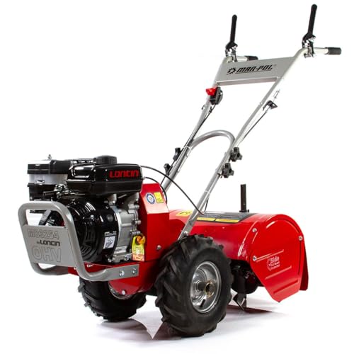Motorhacke Motorhacke | 4-Takt-OHV-Motor | 196 cc | 6,5 PS | 3600 U/min | 12 Hacken | Arbeitsbereich 48 cm | Arbeitstiefe 17,5 - 35 cm von IMJ-Global