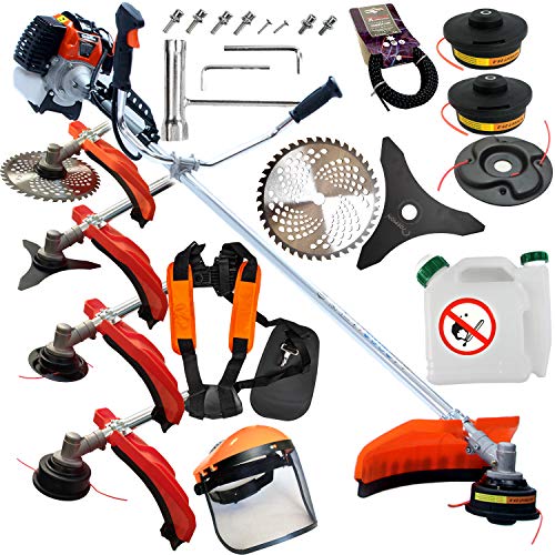 Motorsense mit Verbrennungsmotor | 2-Takt-Motor | 52 cc | Luftkühlung | Drehzahl max. 9500 U/min | Grifflänge 150 cm Motorsense mit Verbrennungsmotor | 2-Takt-Motor | 52 cc | Luftkühlung | Drehzahl max. 9500 U/min | Grifflänge 150 cm von IMJ-Global