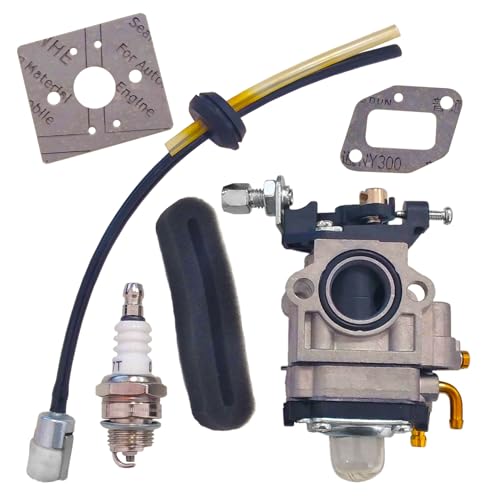 Vergaser für Motorsense mit Verbrennungsmotor | 42-62cc | Bohrung Ø9mm | Zweifachmontage | Dichtungen | Zündkerze | Schlauch mit Filter für Benzian | Luftfilter | Ersatzteil Vergaser für Motorsense mit Verbrennungsmotor | 42-62cc | Bohrung Ø9mm | Zweifachmontage | Dichtungen | Zündkerze | Schlauch mit Filter für Benzian | Luftfilter | Ersatzteil von IMJ-Global