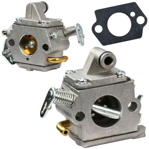 Vergaser für Verbrennungs-Kettensäge | Schmetterlingsventil 16-18 mm | Gesamthöhe 52 mm | Gesamtbreite 65 mm | Dicke 29 mm | Montage mit zwei Schrauben Abstand 30 mm | Ersatzteil von IMJ-Global